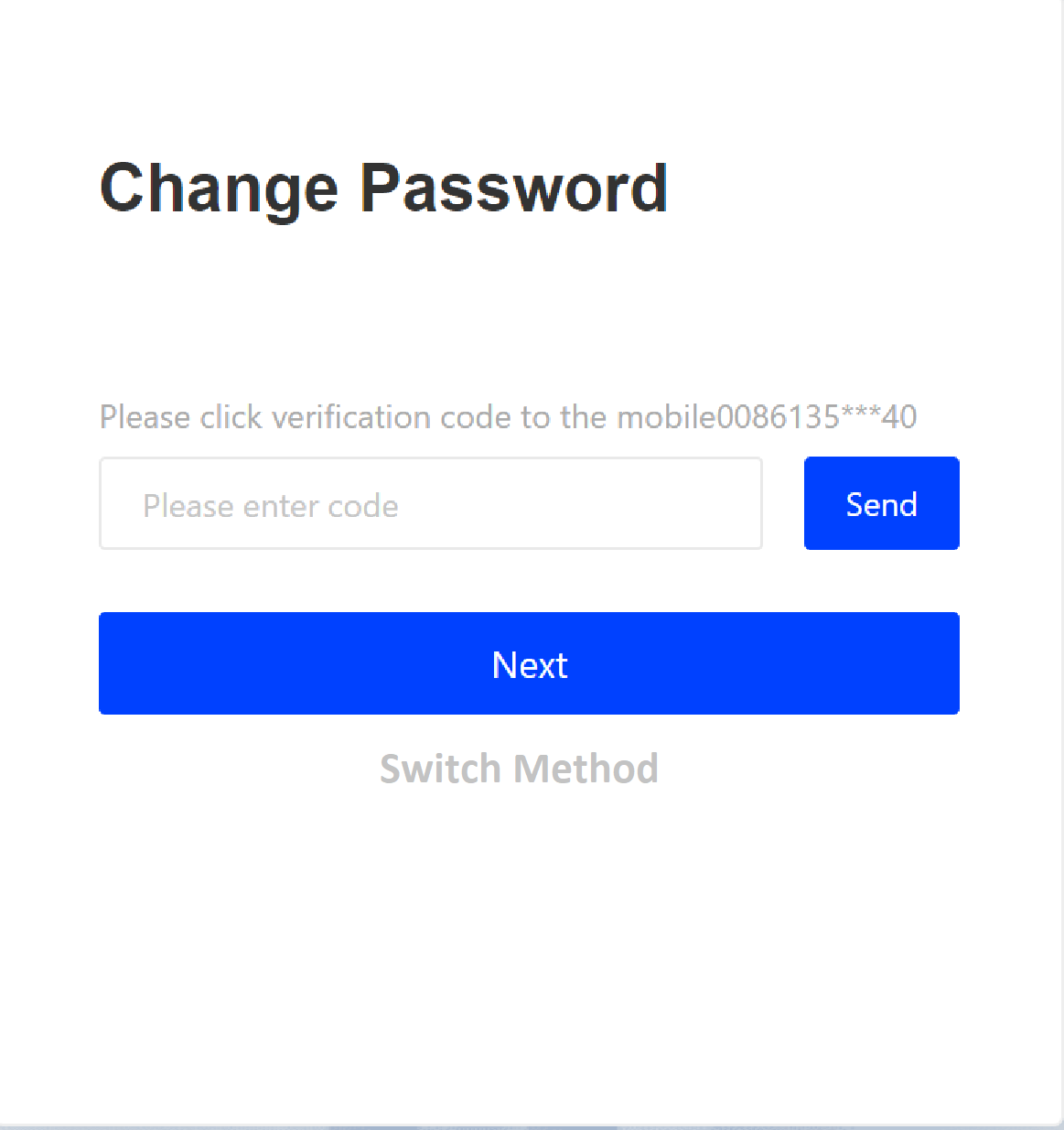 Change Password